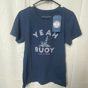 Life is good navy blue t shirts